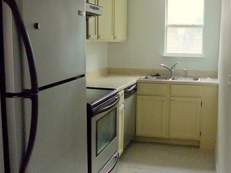 The kitchen gets a lot of light