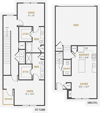 Floor plan TH1