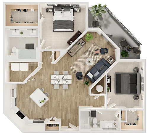 Floor plan B3