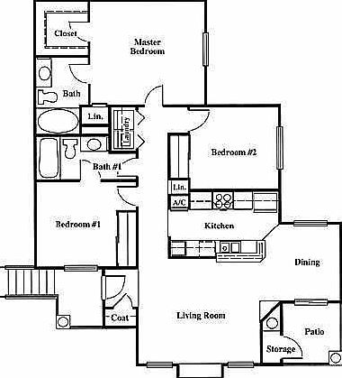 3 Bedroom Floorplan