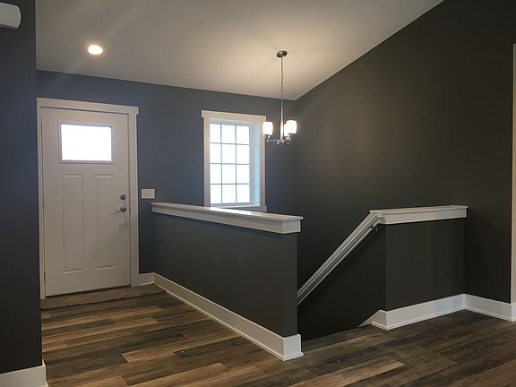 Front door & basement stairs