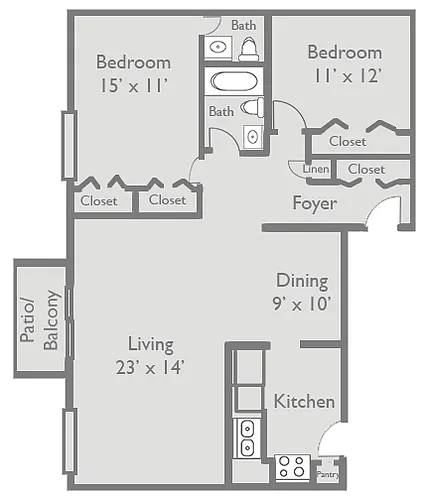 Floor plan B3