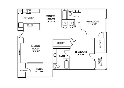 Floor plan Woodland