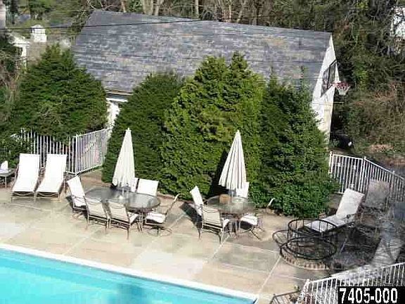 Pool, deck, spare garage