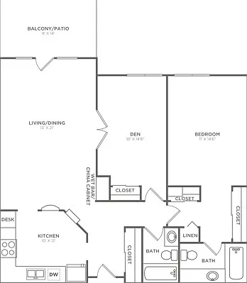 A1P | 1x2 | 1187 sq ft A1P | 1x2 | 1187 sq ft