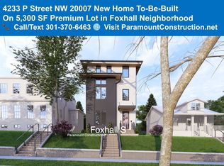 4233 P Street 20007 - Foxhall S Plan, PCI -20016, Bethesda, MD 20817