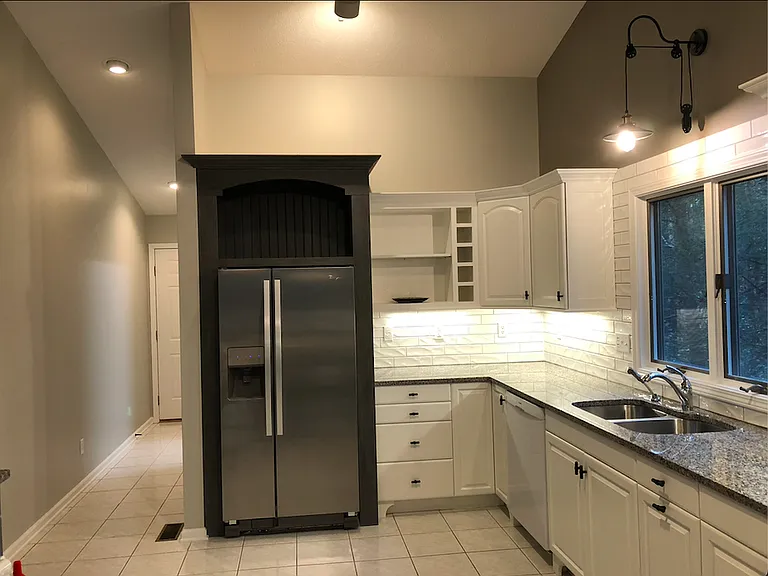 Kitchen with custom cabinetry