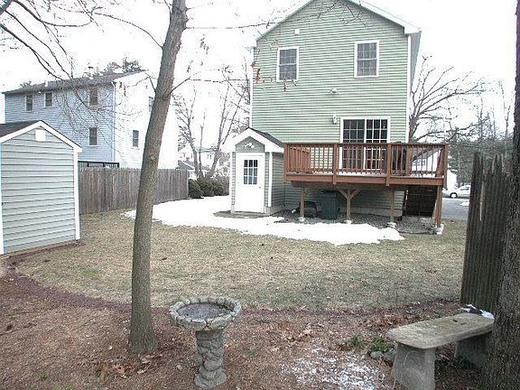 Rear yard and deck