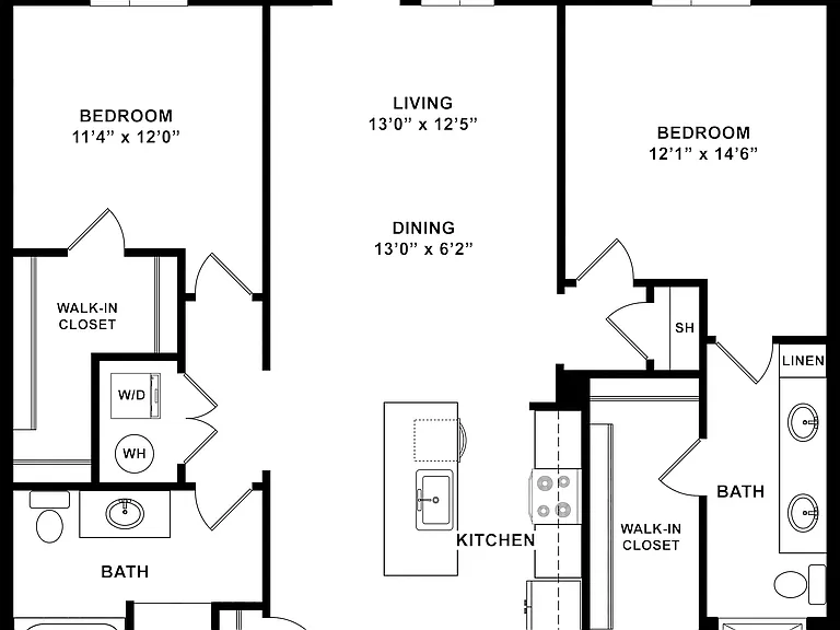 B2 Floor Plan Style 2 W Dimensions B2 Floor Plan Style 2 W Dimensions