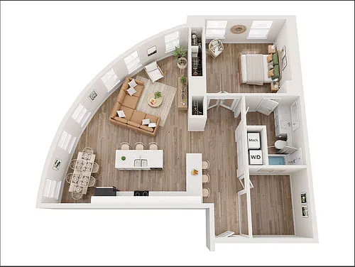 Floor plan Palm Leaf Suite