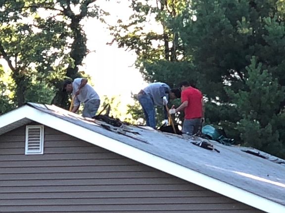 New pretty roof in process 