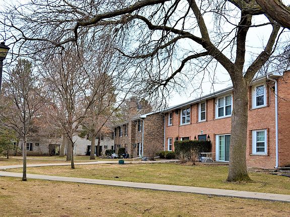 Patio to lawns and mature trees