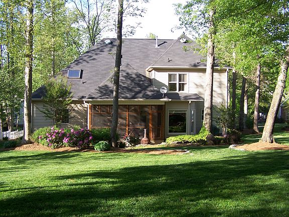 View of backyard toward house