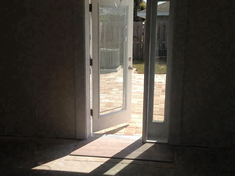 looking from family/bedroom to back patio