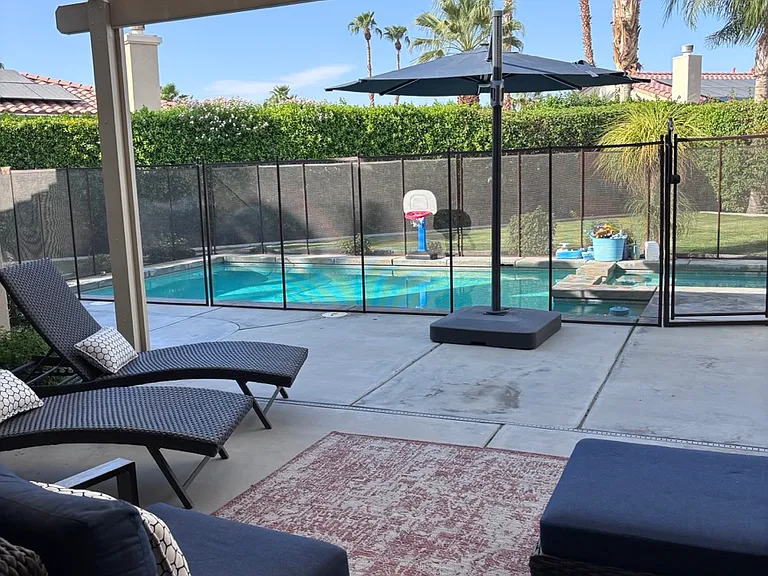 pool seating area/patio