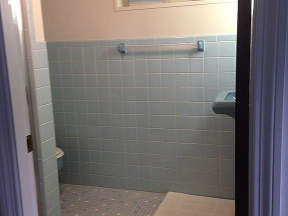 Lower level bath with shower