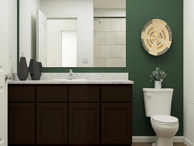A spacious bathroom.