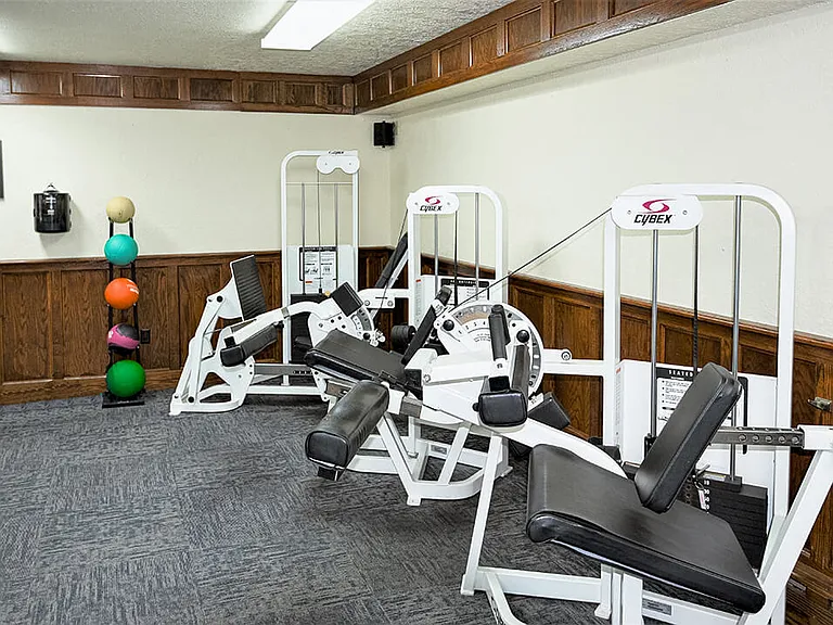 Lots of Exercise Equipment in Our Gym!