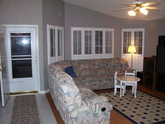 Living room and front door.