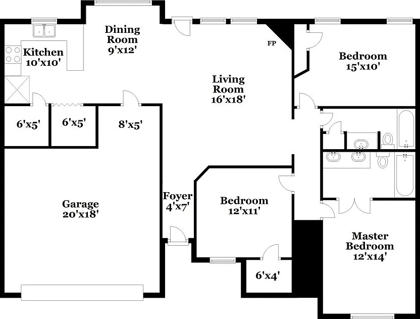 3 bed, 2.0 bath, 1433 sqft, $1,895 — Photo 2