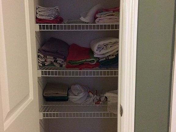 Upstairs linen closet