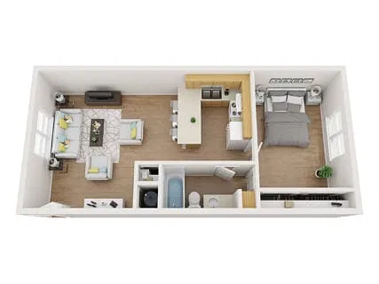 Floor plan 1X1