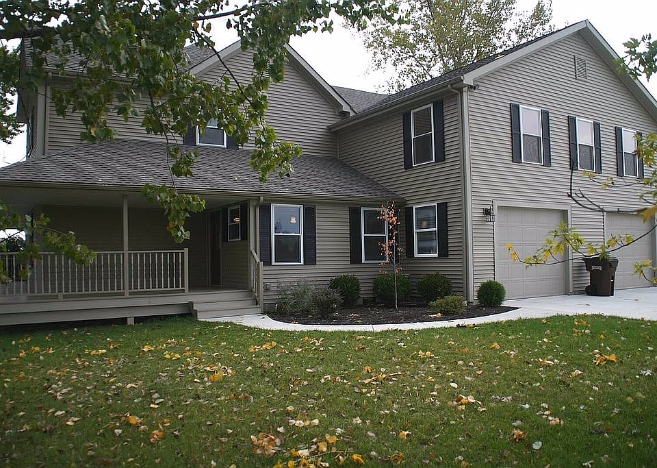Updated farm house; porch