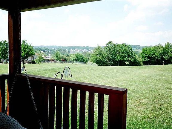 Scenic view from covered back porch