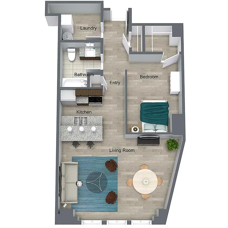Floor plan Roebling Loft III