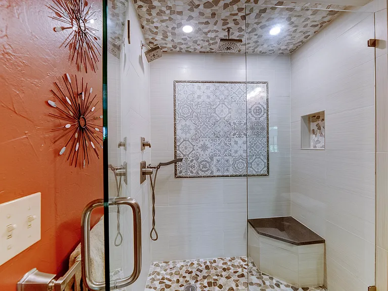 Custom tile shower.
