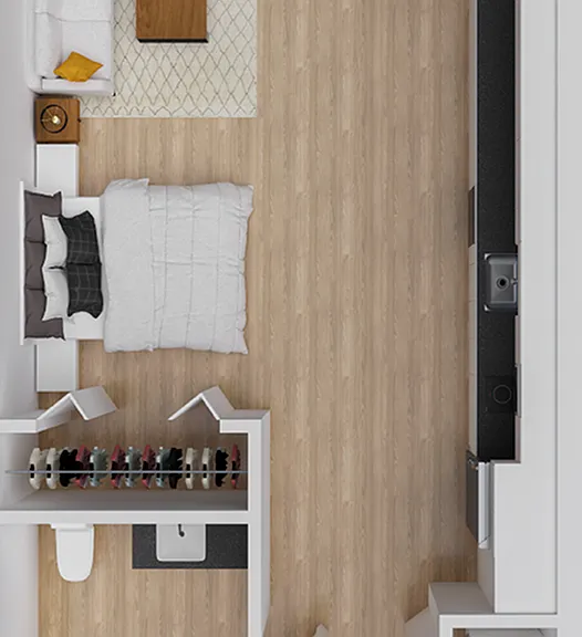 Allegro 4 - 513 square foot studio apartment Allegro 4 - 513 square foot studio apartment