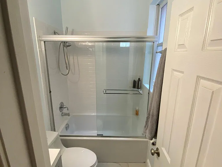 Renovated master bathroom
