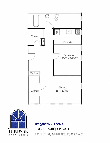 Floor plan Sequoia | 1BR-A