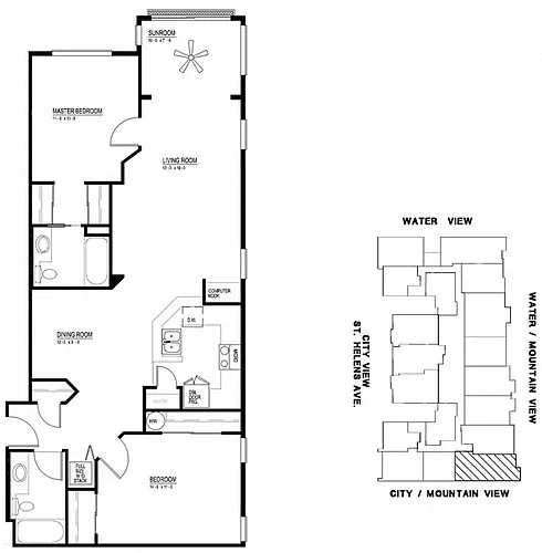 Floor plan 2X2 111-511