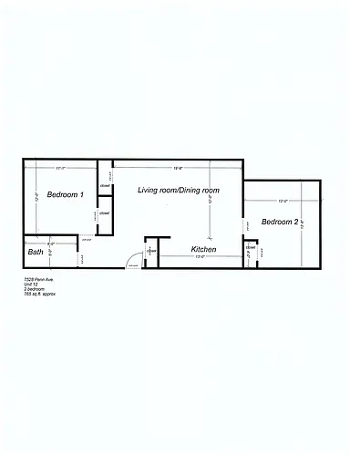 Floor plan 7528 Penn Ave -12-IMMEDIATE MOVE IN