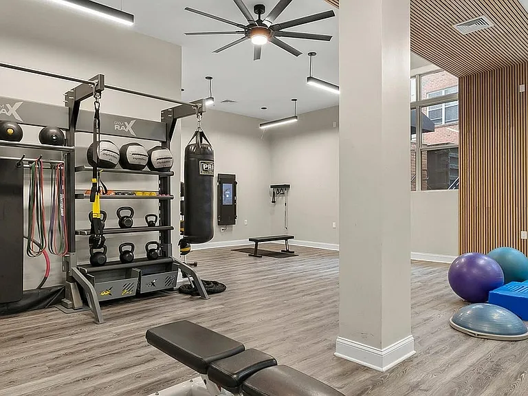 Unleash your potential in this state-of-the-art fitness area, designed for comprehensive workouts.