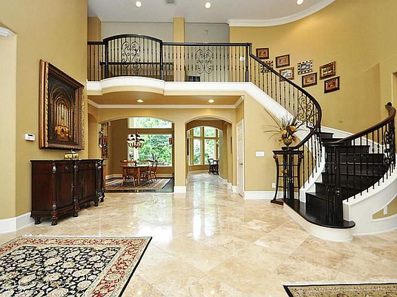 Entry with Formal Living to the right and Study to the left