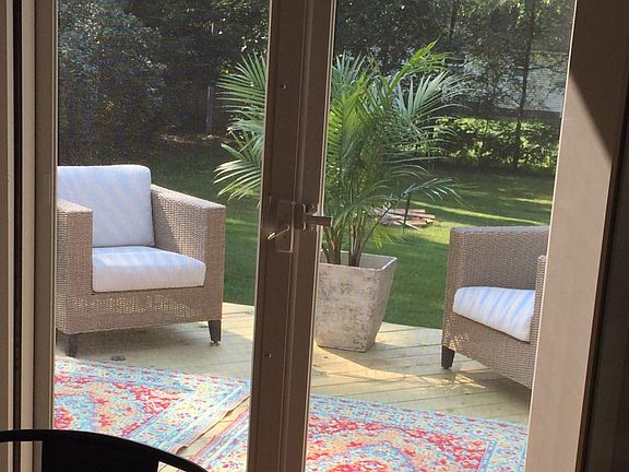 Dining room view to back yard