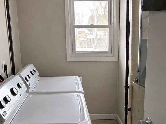 In unit laundry / storage room with laundry hook ups. No washer and dryer included