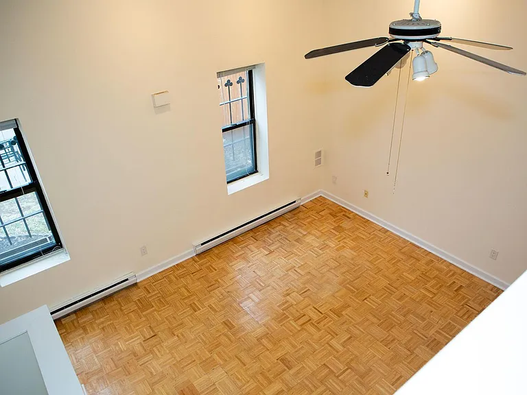 Living room (viewed from loftspace--reading nook)