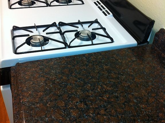 Counter tops and stove
