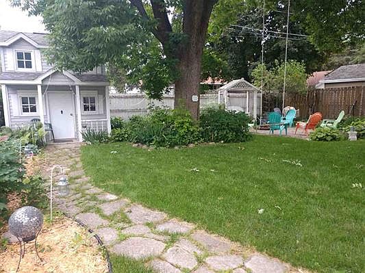 Playhouse and fire pit