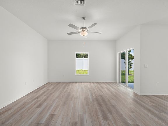 Family room with views of the backyard