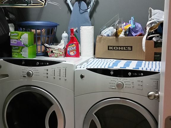 laundry room front load w/d