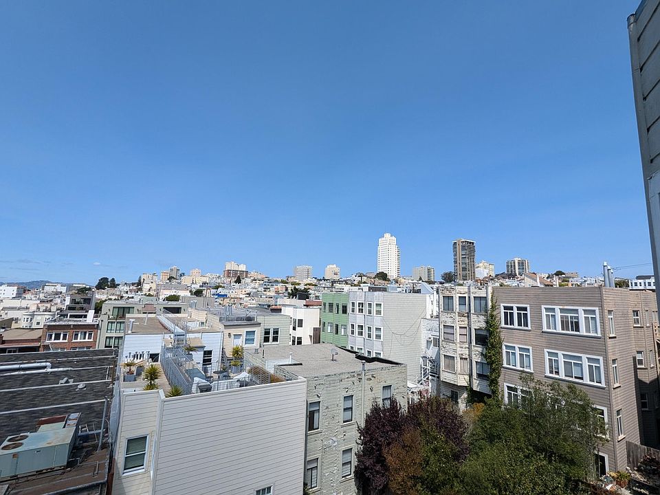 There are 2 units per floor and Apt 6 is located on the top floor and in the back. Hence, you have wide open views, relative privacy and quietness away from the street. The natural northern light is easy on the eyes.