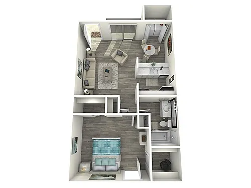 Floor plan 1X1-650