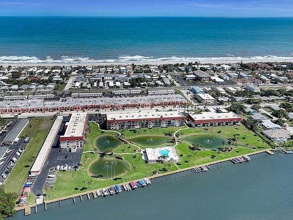 Aerial of River Lakes Complex with Atlantic Ocean