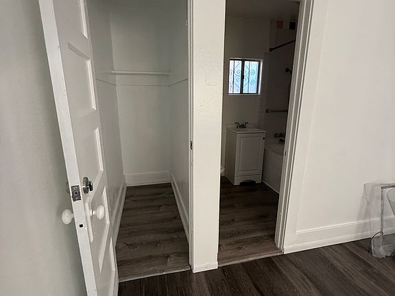 Closet and bathroom
