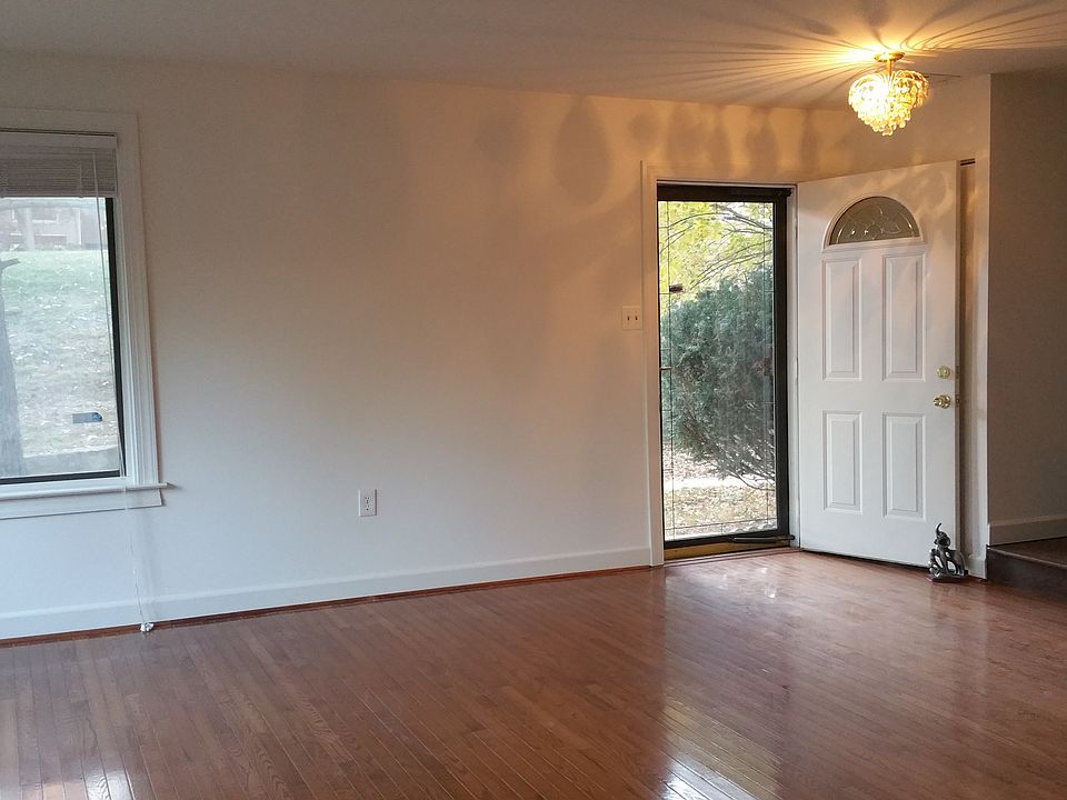 Front door & living room