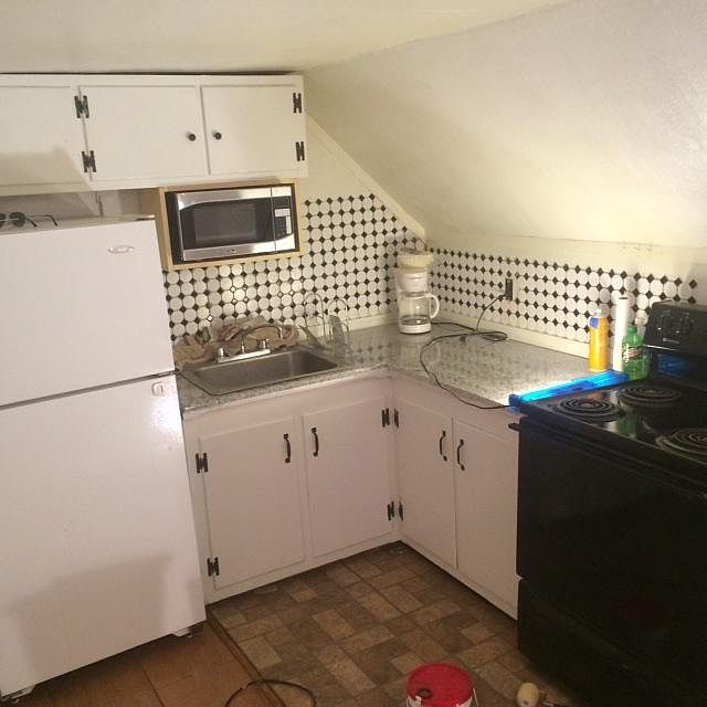 Open Kitchen with Microwave
